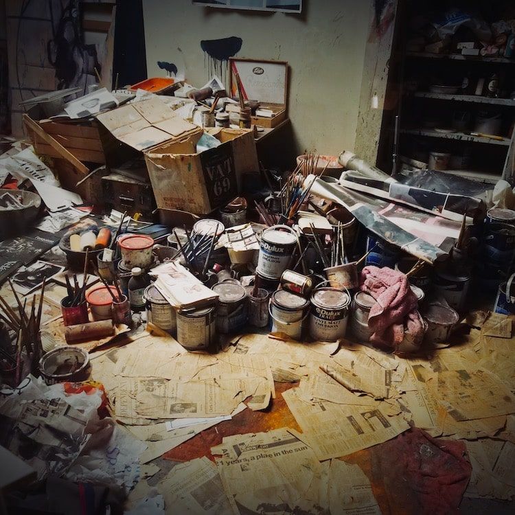 Mobil home dans la brume, Vercors.