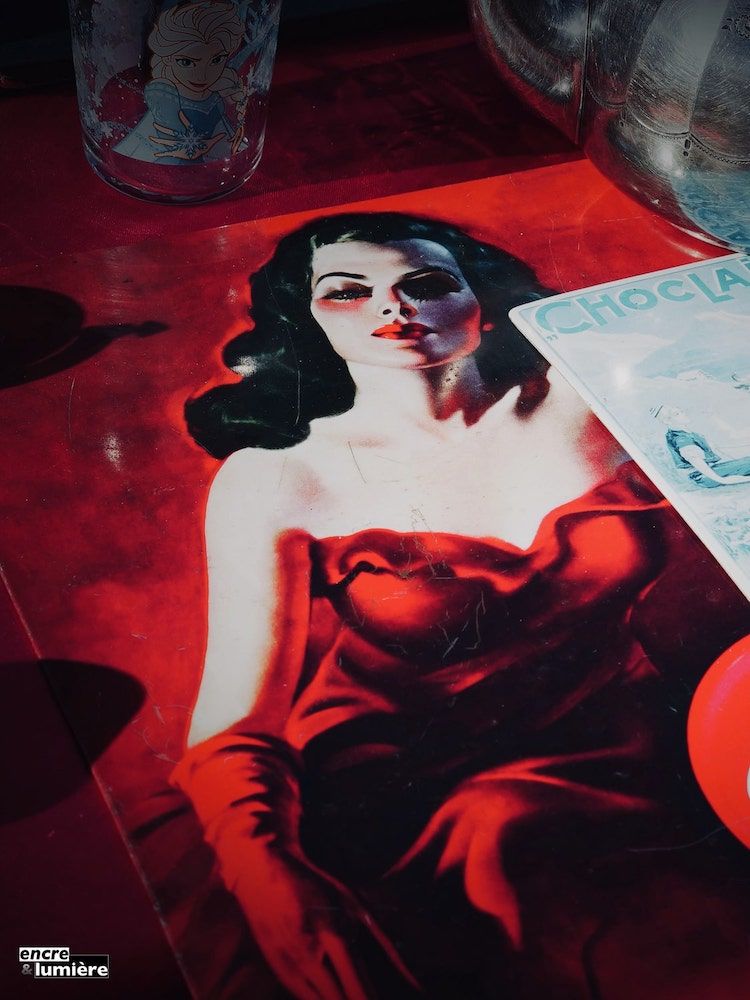 tableau femme, brocantes, vide-grenier, foire à tout - Photo : Antoine Fantin