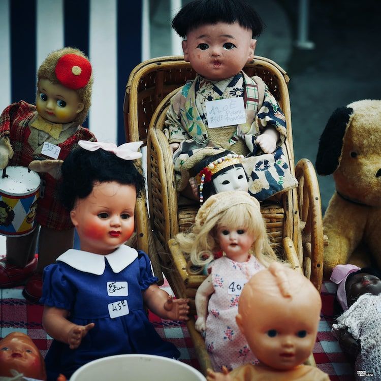 poupée ancienne, brocantes, vide-grenier, foire à tout - Photo : Antoine Fantin