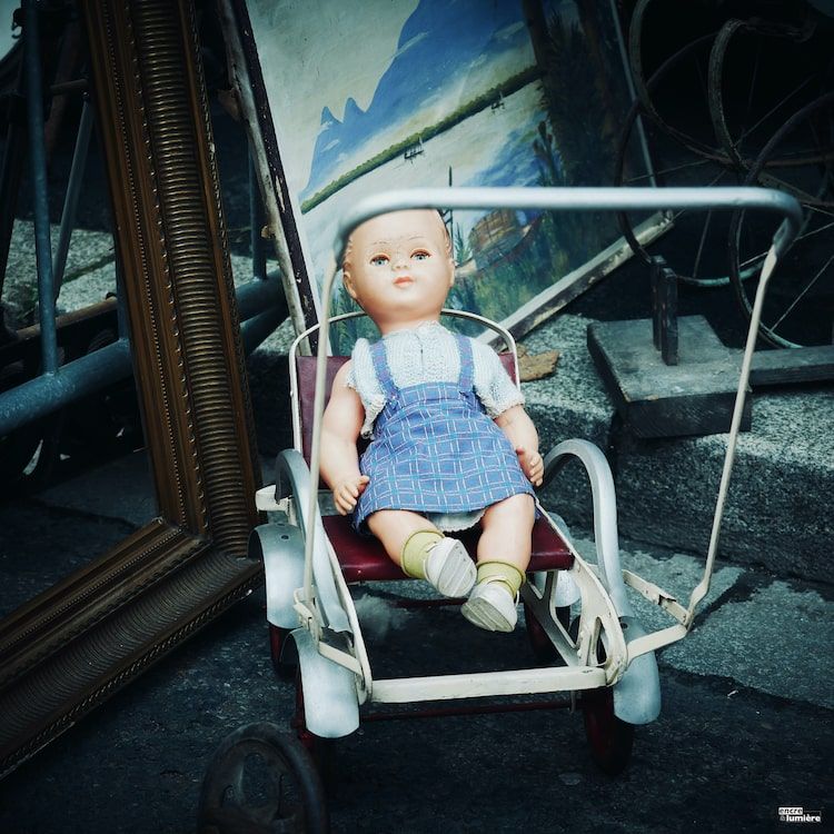 poupée ancienne, brocantes, vide-grenier, foire à tout - Photo : Antoine Fantin